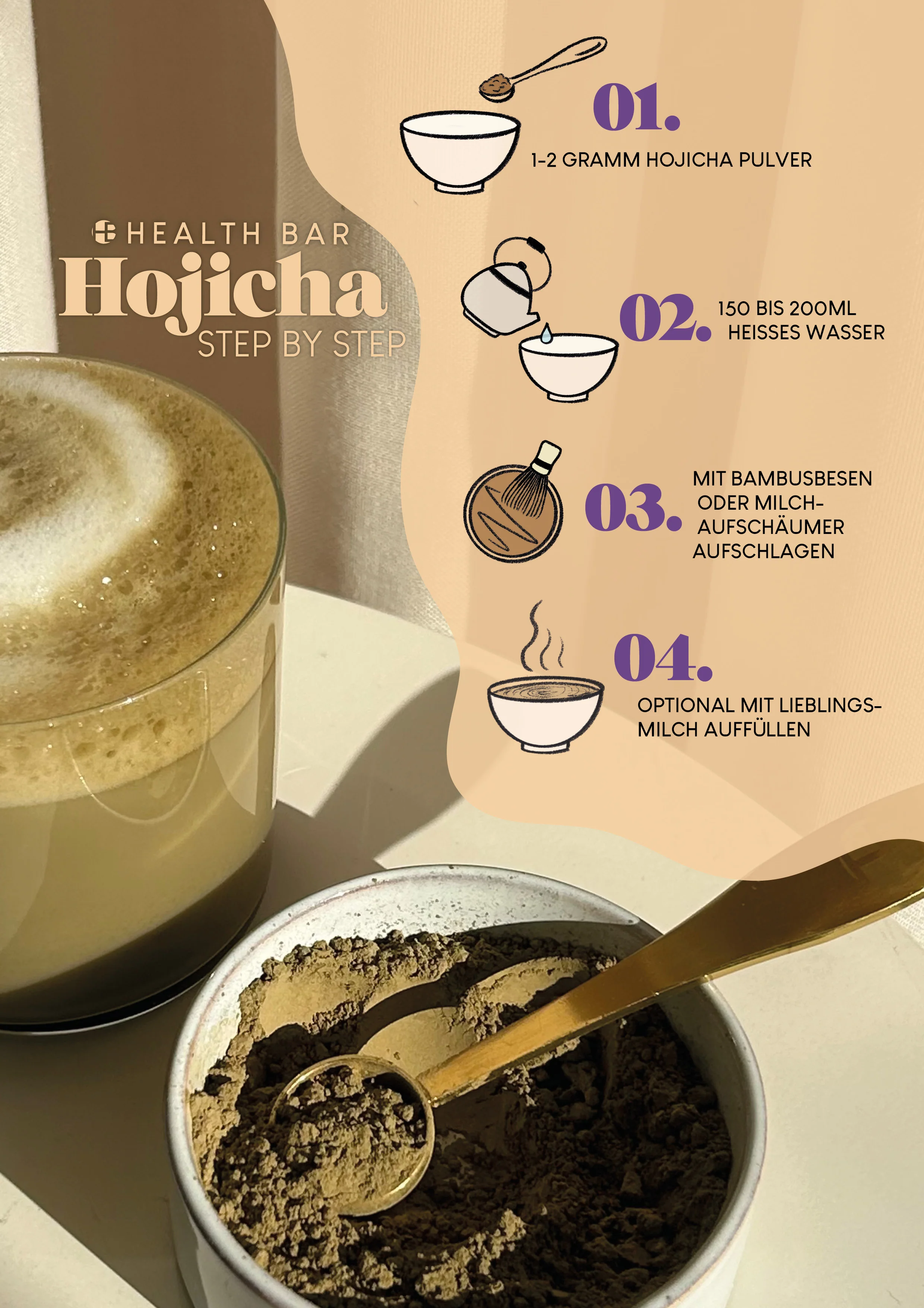 Bio Hojicha Pulver Abend Set – Japanisches Tee Ritual Set für sanfte Entspannung - Image 8